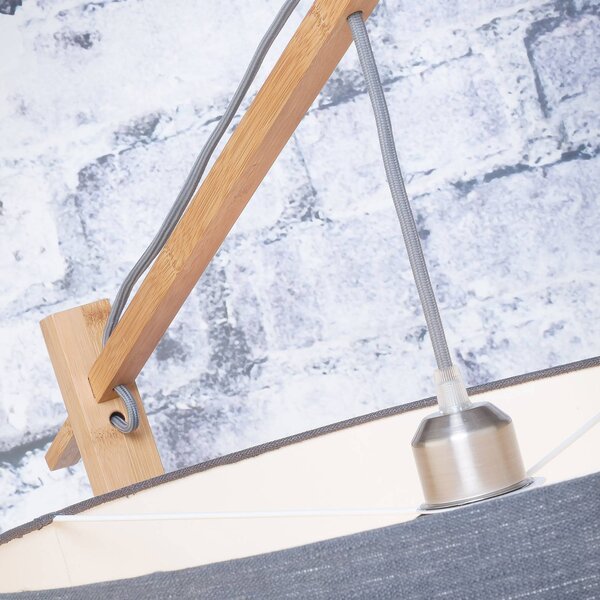 Good & Mojo Lampa stojąca Andes, jasne drewno, salon / jadalnia, bambus, design