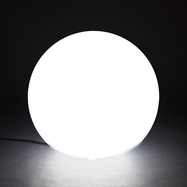 Newgarden Lampa stojąca Buly, Ø 80 cm Buly, biały / opal, tworzywo sztuczne, nowoczesny