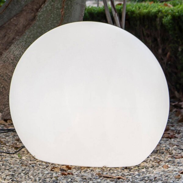 Newgarden Lampa stojąca Buly, Ø 80 cm Buly, biały / opal, tworzywo sztuczne, nowoczesny