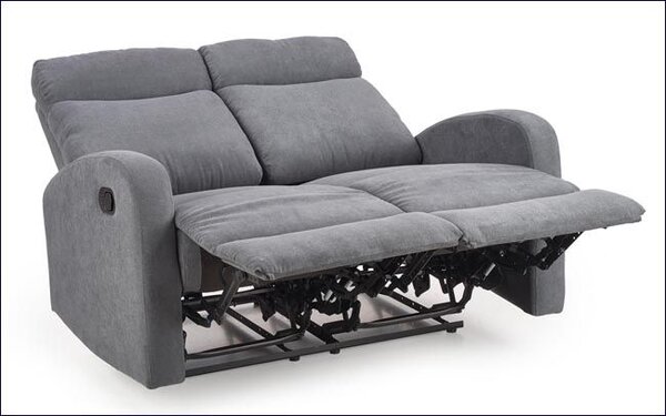 Sofa podwójna rozkładana popielata L7-M76