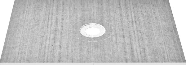 Zestaw obrzey prysznicowych SucceBuy, brodzik 1219 x 1828 mm z odpywem centralnym 160 mm, lekki zestaw montaowy EPS z 2 wodoodpornymi ciereczkami, prty nachylone do uytku w azience