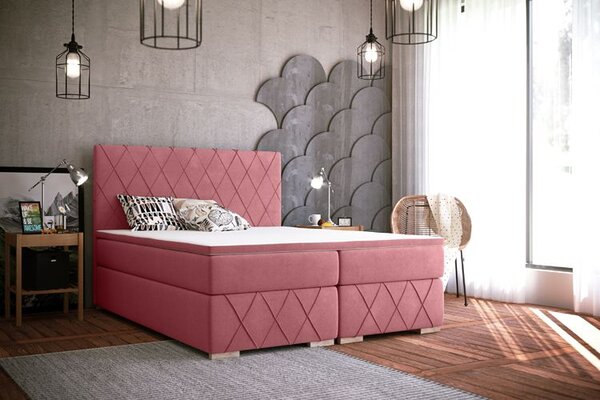 Małżeńskie łóżko kontynentalne 160x200 T7-A03