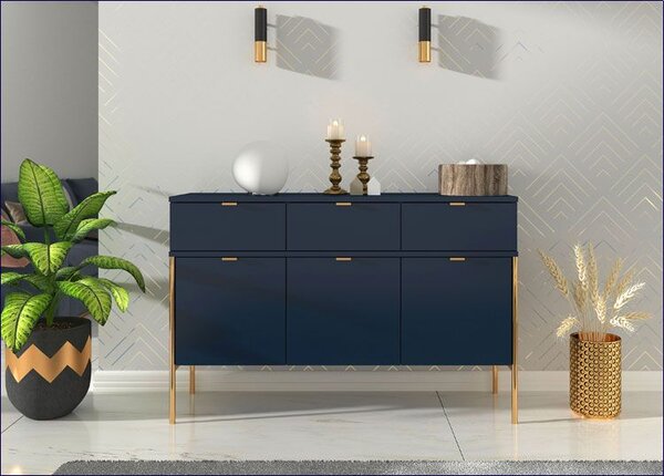 Komoda na nóżkach w stylu glamour T1-B55