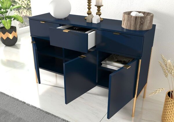 Komoda na nóżkach w stylu glamour T1-B55