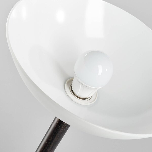 Lampa podłogowa Lindby Elaina, lampka do czytania, kolor rdzawy, 180 cm, E27 Elaina, brązowy / rdzawy, salon / jadalnia, metal, nowoczesny
