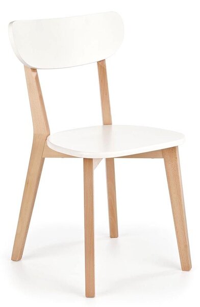 Białe krzesło do kuchni- Fine