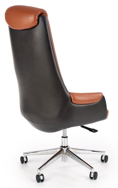 Elegancki brązowy fotel obrotowy Z6-Z86