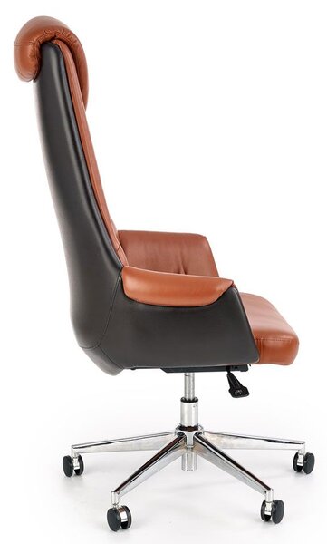 Elegancki brązowy fotel obrotowy Z6-Z86