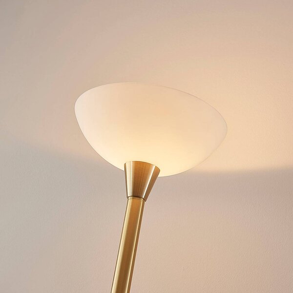 Lampa stojąca Ignacia Lindby, mosiężny / złoty, salon / jadalnia, metal, nowoczesny