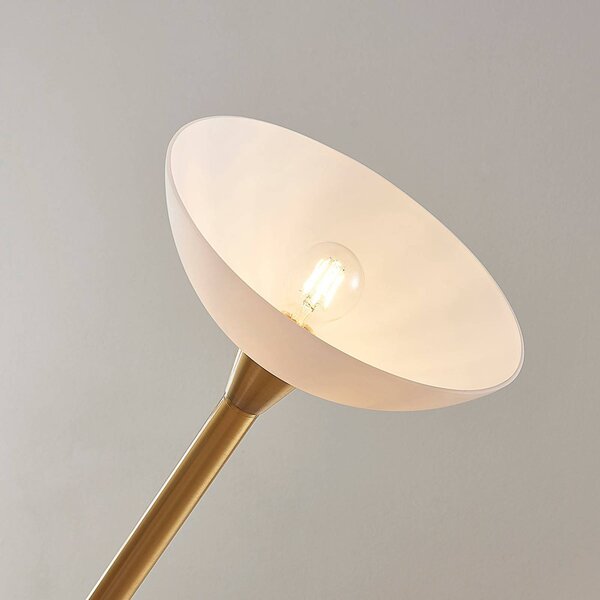 Lampa stojąca Ignacia Lindby, mosiężny / złoty, salon / jadalnia, metal, nowoczesny