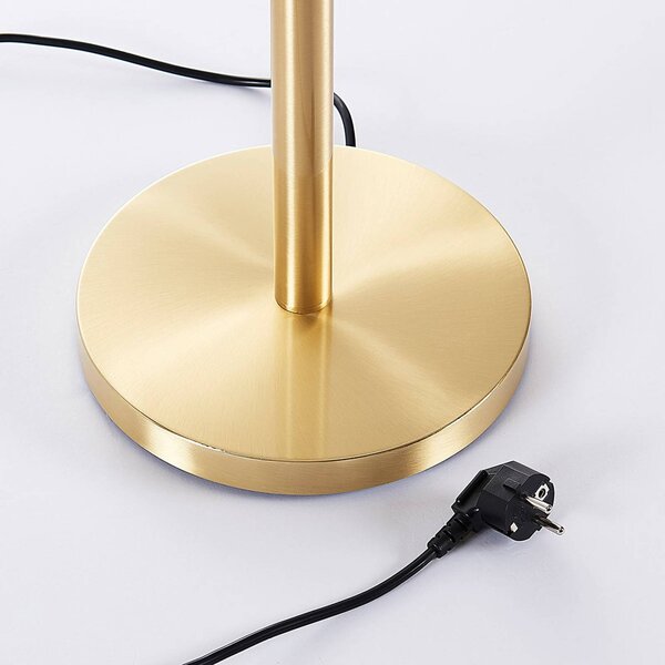 Lampa stojąca Ignacia Lindby, mosiężny / złoty, salon / jadalnia, metal, nowoczesny