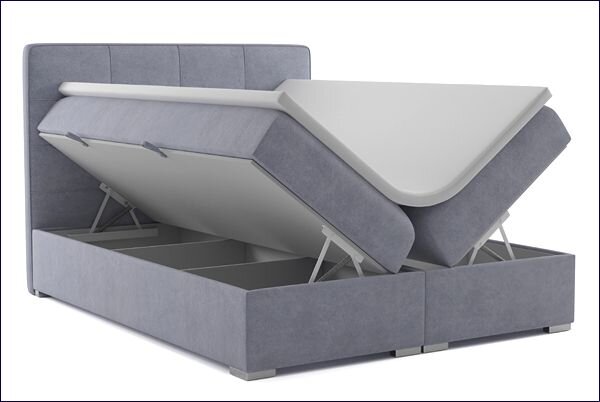 Kontynentalne łóżko małżeńskie 180x200 W6-E68