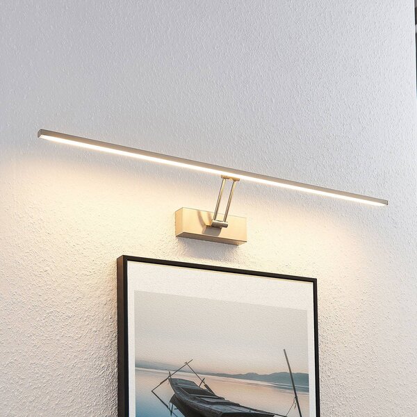 Oświetlenie obrazów LED Thibaud, 84 cm, nikiel, aluminium Thibaud Lucande, aluminiowy / szary / cynkowy, salon / jadalnia, metal, nowoczesny