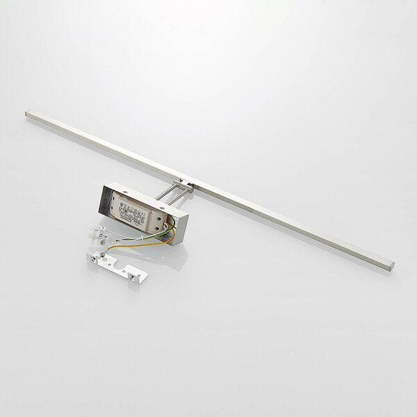 Oświetlenie obrazów LED Thibaud, 84 cm, nikiel, aluminium Thibaud Lucande, aluminiowy / szary / cynkowy, salon / jadalnia, metal, nowoczesny
