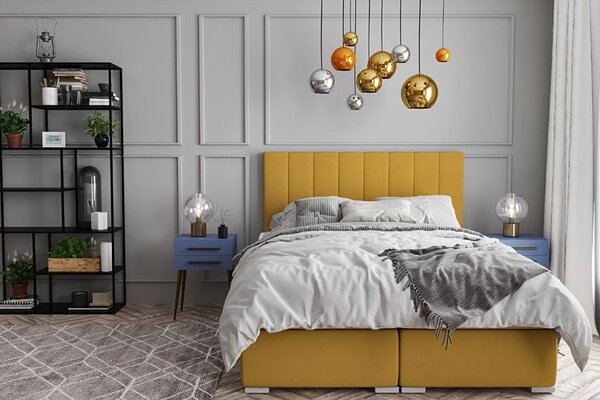 Podwójne łóżko boxspring 140x200 D6-M20