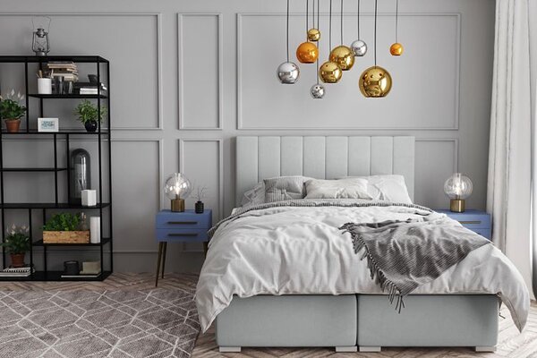 Podwójne łóżko boxspring 140x200 D6-M20
