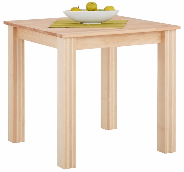 Bukowy stół kuchenny, kwadratowy 80x80 cm