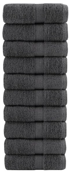 Ręczniki toaletowe premium, solund 10 szt. antracyt 30x30cm 600 g/m²
