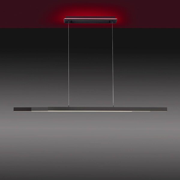 Q-Smart-Home Inteligentna lampa wisząca Q-Arian, możliwość ściemniania, czarny, salon / jadalnia, metal, nowoczesny