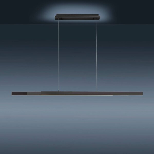 Q-Smart-Home Inteligentna lampa wisząca Q-Arian, możliwość ściemniania, czarny, salon / jadalnia, metal, nowoczesny
