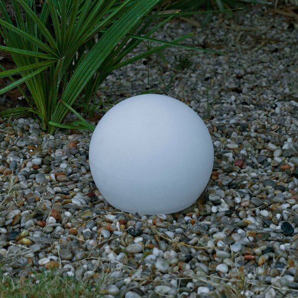 Newgarden Lampa stojąca Buly, Ø 20 cm Buly, biały / opal, tworzywo sztuczne, nowoczesny