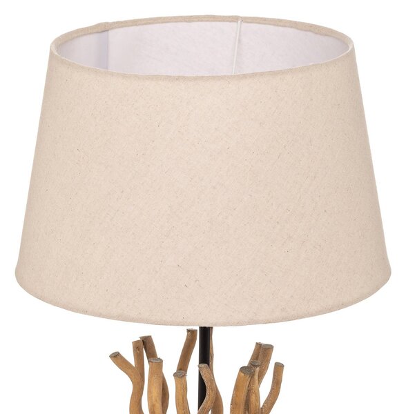 ONLI Lampa stojąca Agar, kremowy / amber, salon / jadalnia, tkanina / materiał / jedwab