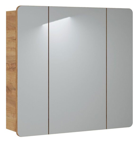 Podwieszana szafka łazienkowa z lustrem - Borneo 14X