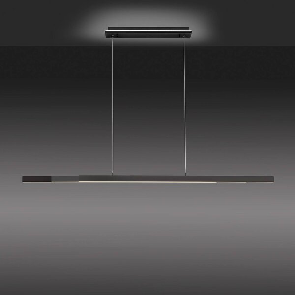 Q-Smart-Home Inteligentna lampa wisząca Q-Arian, możliwość ściemniania, czarny, salon / jadalnia, metal, nowoczesny