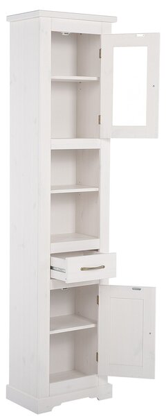 Biały słupek łazienkowy G8-C43