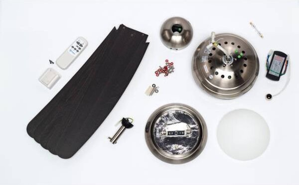 Westinghouse Wentylator Bendan z pilotem BENDAN, ciemne drewno, drewno, nowoczesny