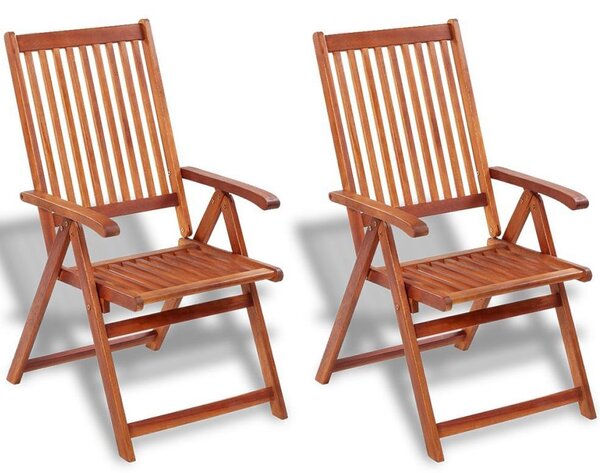 Składane drewniane krzesła ogrodowe Pasadena 2 szt