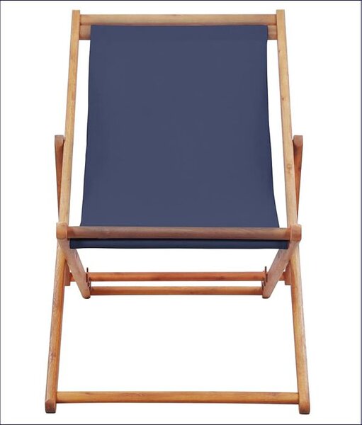 Granatowy leżak drewniany C6-K18