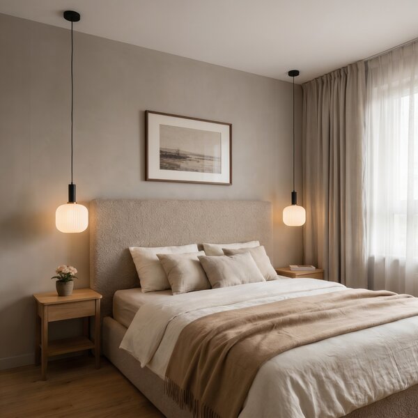LAMPA WISZĄCA LOFT BIAŁO-CZARNA GATO