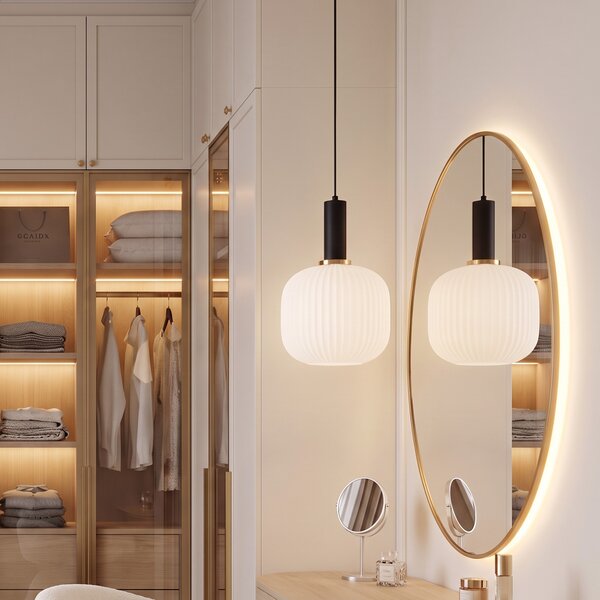 LAMPA WISZĄCA LOFT BIAŁO-CZARNA GATO