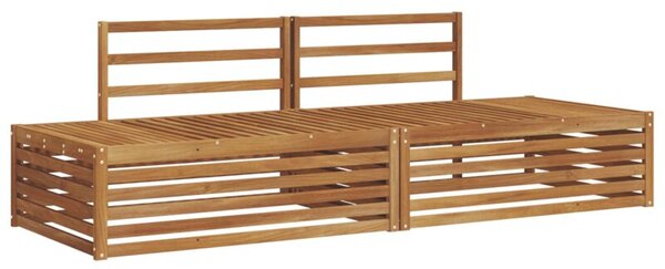 Zestaw sof na zewnątrz 2 sztuka naturalny 203,5 x 83 x 73 cm