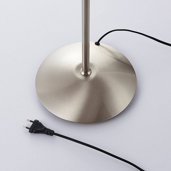 Lampa stojąca Gwendolin Lindby, aluminiowy / szary / cynkowy, salon / jadalnia, metal, nowoczesny