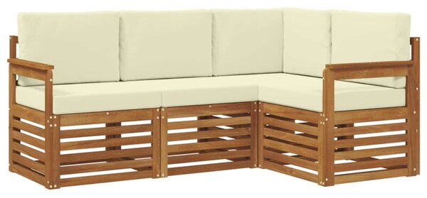 Zestaw mebli ogrodowych z litego drewna akacjowego w nowoczesnym designie