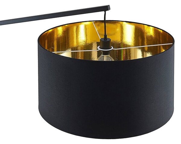 Lampa łukowa - lampa stojąca Mossa Arcchio, czarny, salon / jadalnia, metal, nowoczesny