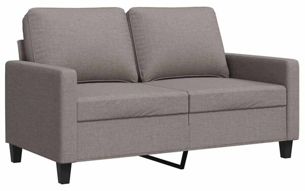 Sofa 2-osobowa, kolor taupe, 120 cm, tapicerowana tkaninÄ