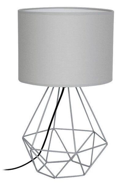 Milagro Lampa stołowa BASKET 1xE27/60W/230V szary DE7202