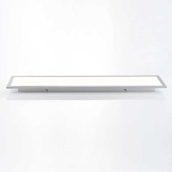 Inteligentna lampa sufitowa Kjetil Lindby, możliwość ściemniania, aluminiowy / szary / cynkowy, biuro, aluminium, nowoczesny