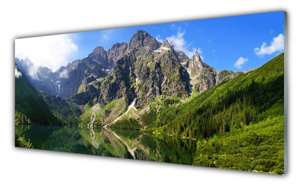 Obraz Szklany Tatry Góry Morskie Oko Las