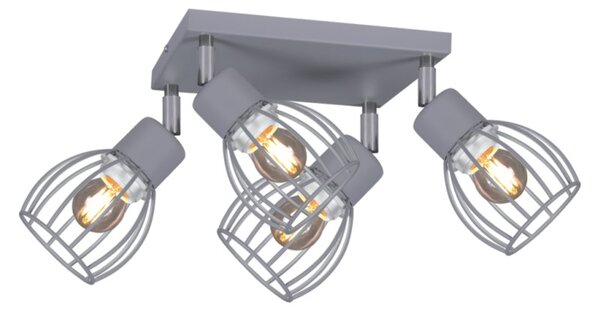 Loftowa lampa sufitowa z regulacją kąta świecenia K-4587 z serii MIKA GRAY