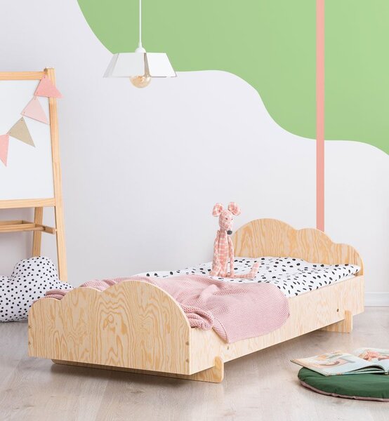 Drewniane pojedyncze łóżko młodzieżowe - Mailo 4X