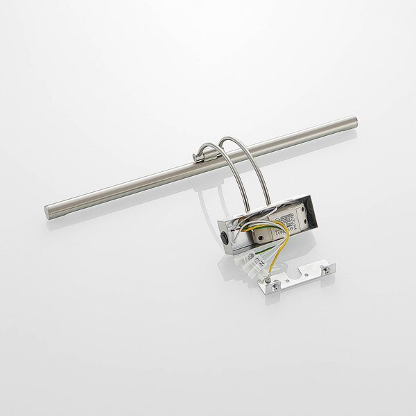 Oświetlenie obrazów LED Lucande Dimitrij, nikiel, metal, 54cm Dimitrij, aluminiowy / szary / cynkowy, salon / jadalnia, metal, nowoczesny