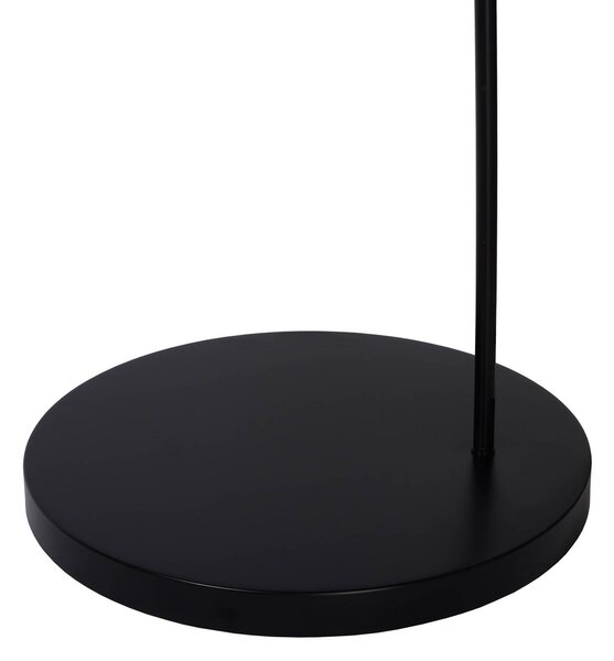 Lucide Lampa łukowa - lampa stojąca Mesh, czarny, salon / jadalnia, metal, nowoczesny