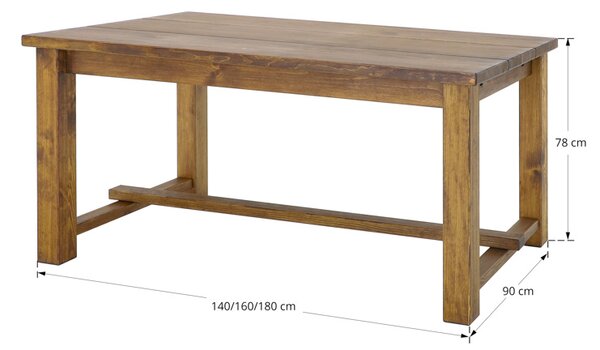 Stół drewniany woskowany Rustyk 3