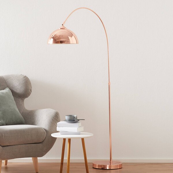 Globo Lampa łukowa - lampa stojąca PELIN, miedziany, salon / jadalnia, metal, nowoczesny