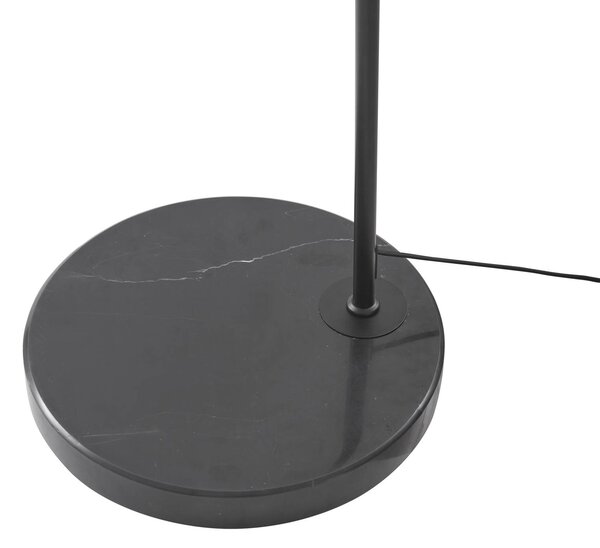 Lampa łukowa - lampa stojąca Yekta Lucande, możliwość ściemniania, czarny, salon / jadalnia, metal, design