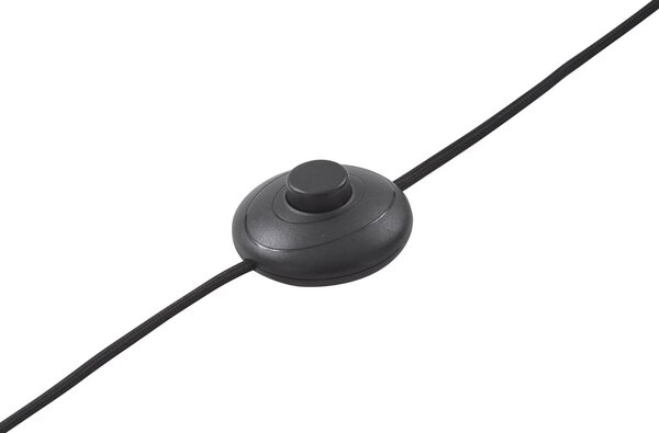 Lampa łukowa - lampa stojąca Yekta Lucande, możliwość ściemniania, czarny, salon / jadalnia, metal, design